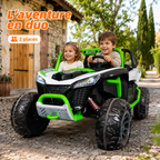 Buggy électrique enfant 24 V 2 places blanc / vert – Trail Rider Pro