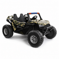 Buggy électrique enfant 24 V avec 4 moteurs camouflage vert – Trail Rider Pro