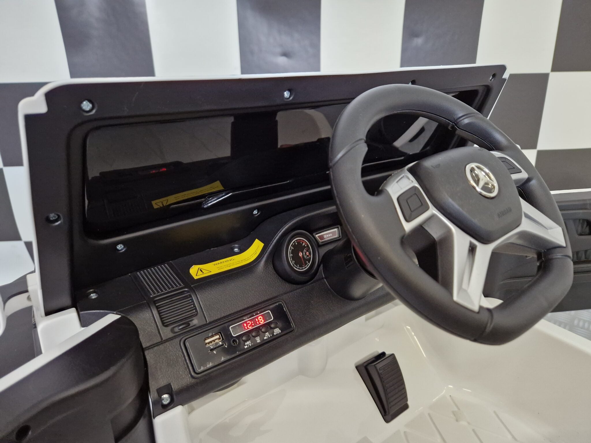 Voiture électrique enfant Mercedes G63 6x6 AMG 1 place blanc – Adventure Rider – vue 9