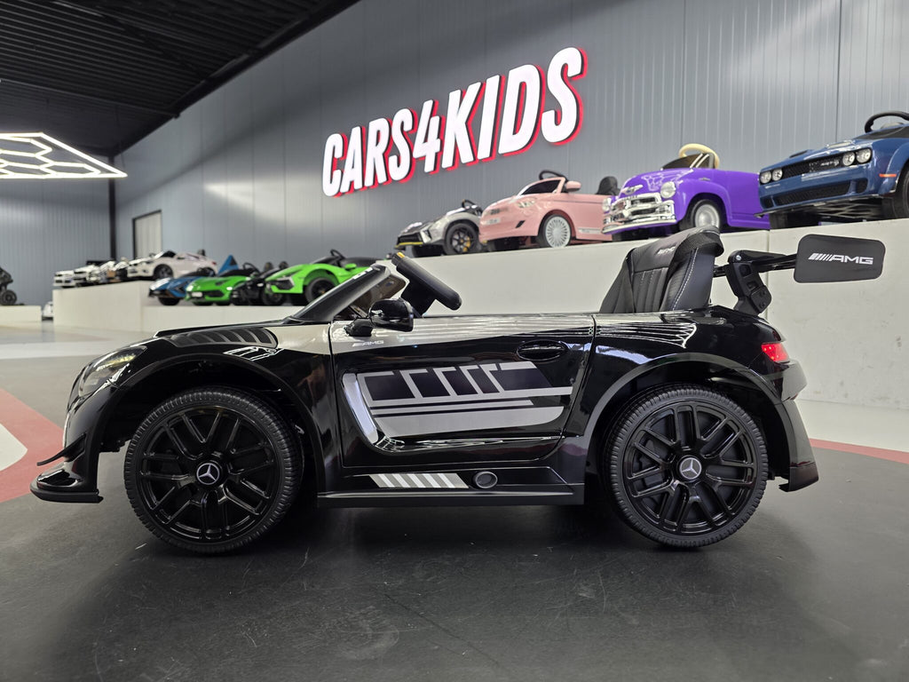 Voiture électrique enfant Mercedes GT3 AMG noir métallisé – Racing Star – vue 3