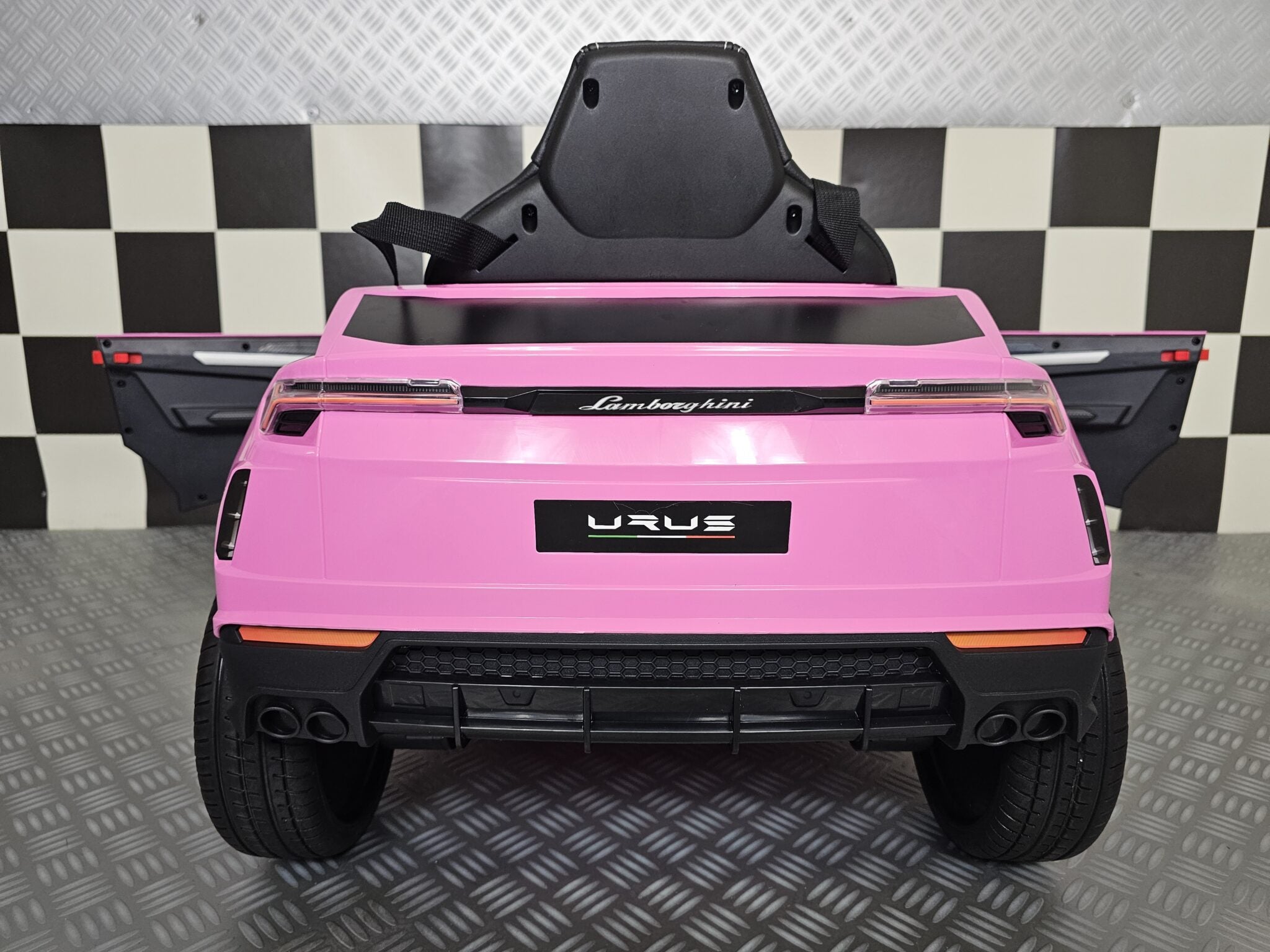 Voiture électrique enfant Lamborghini Urus rose 12 V – Racing Star – vue 6