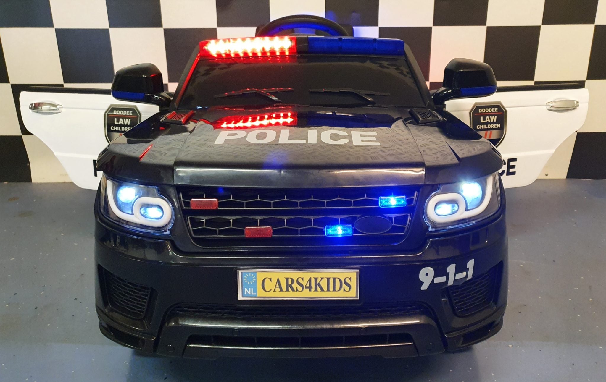Voiture électrique enfant Police jeep 12V avec télécommande – Urban Patrol – vue 3