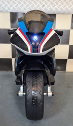 Voiture électrique enfant Mini BMW HP4 trike bleu 12 V – Street Rider – vue 2
