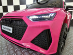 Voiture électrique enfant Audi RS6 12 V rose – Racing Star – vue 7
