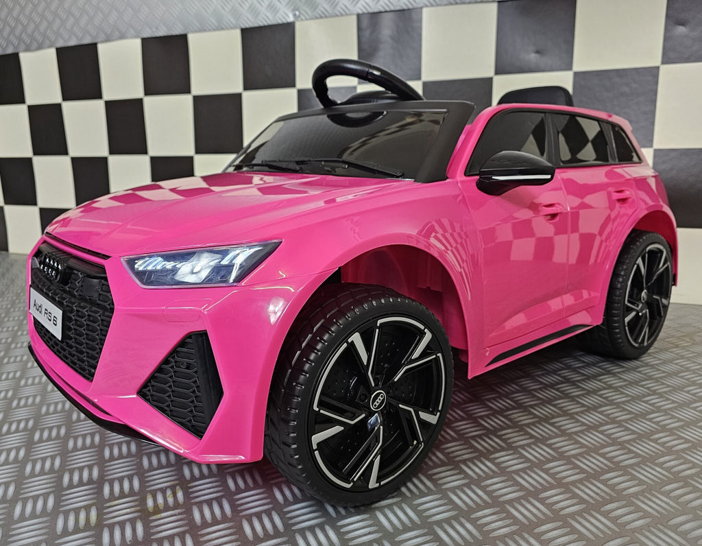 Voiture électrique enfant Audi RS6 12 V rose – Racing Star – vue 2