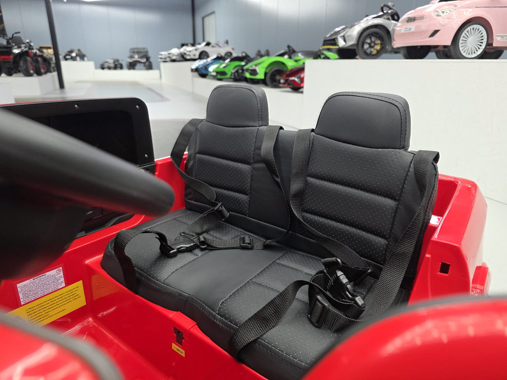 Voiture électrique enfant Dodge RAM 12 V rouge – Adventure Rider – vue 9