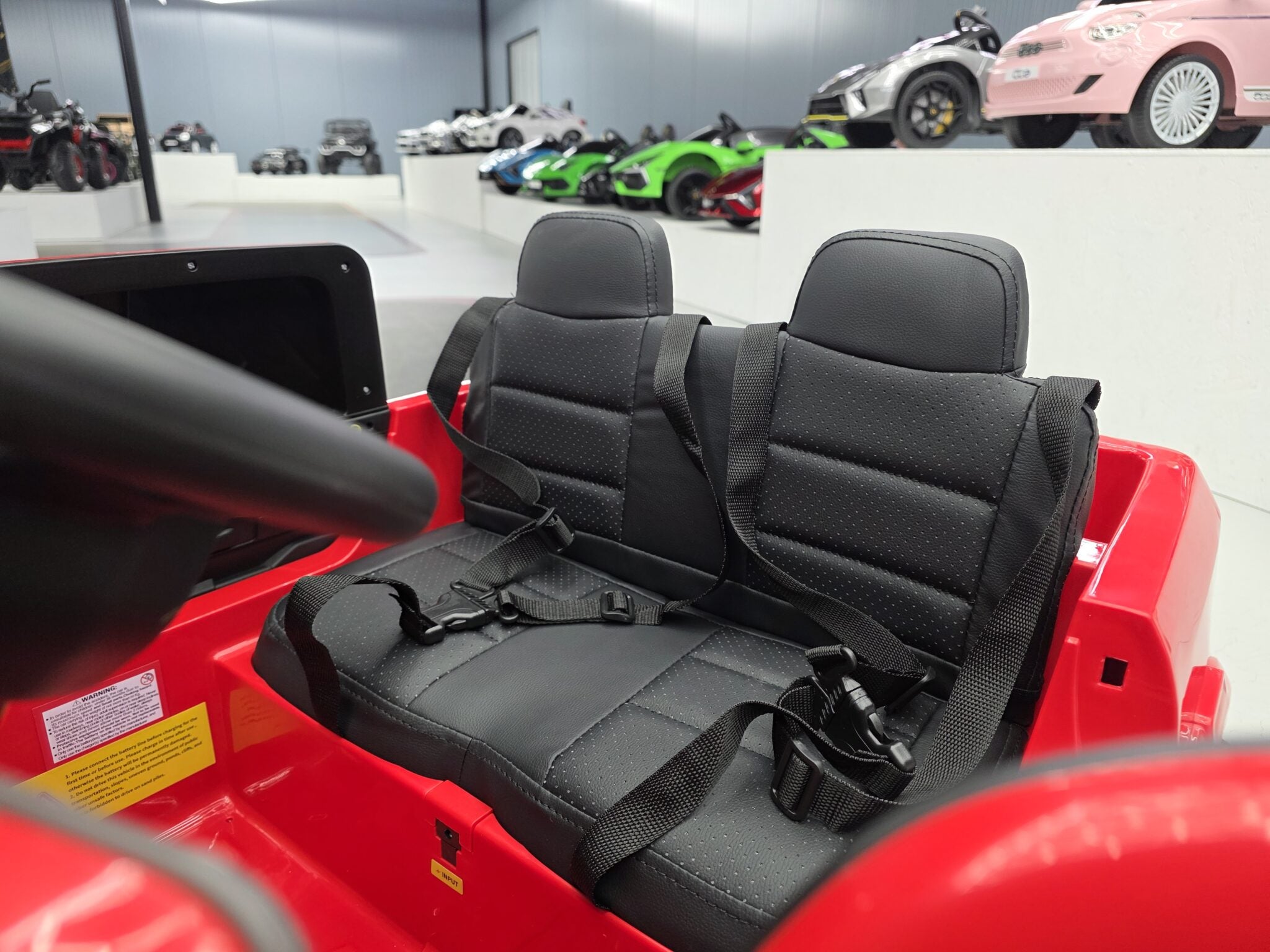 Voiture électrique enfant Dodge RAM 12 V rouge – Adventure Rider – vue 9