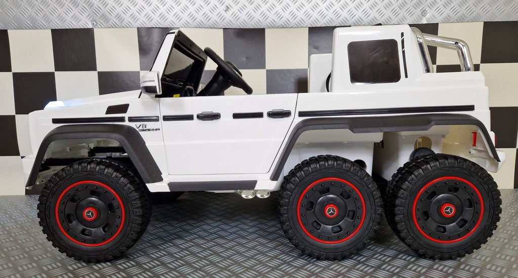 Voiture électrique enfant Mercedes G63 6x6 AMG 1 place blanc – Adventure Rider – vue 4
