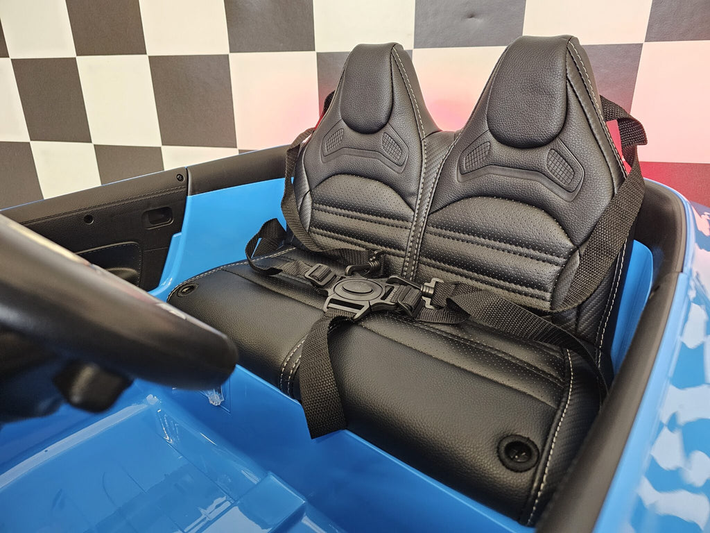 Voiture électrique enfant Mercedes SL63 12 V bleu métallisé – Urban Rider – vue 10