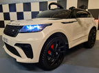 Voiture électrique enfant Range Rover Velar 12 V avec télécommande blanc – Adventure Rider – vue 3