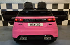 Voiture électrique enfant Range Rover Velar 12 V avec télécommande rose – Adventure Rider – vue 6