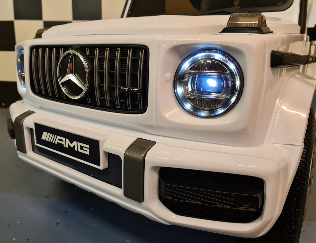 Voiture électrique enfant Mercedes G63 12V blanc avec démarrage progressif 1 place – Adventure Rider – vue 7