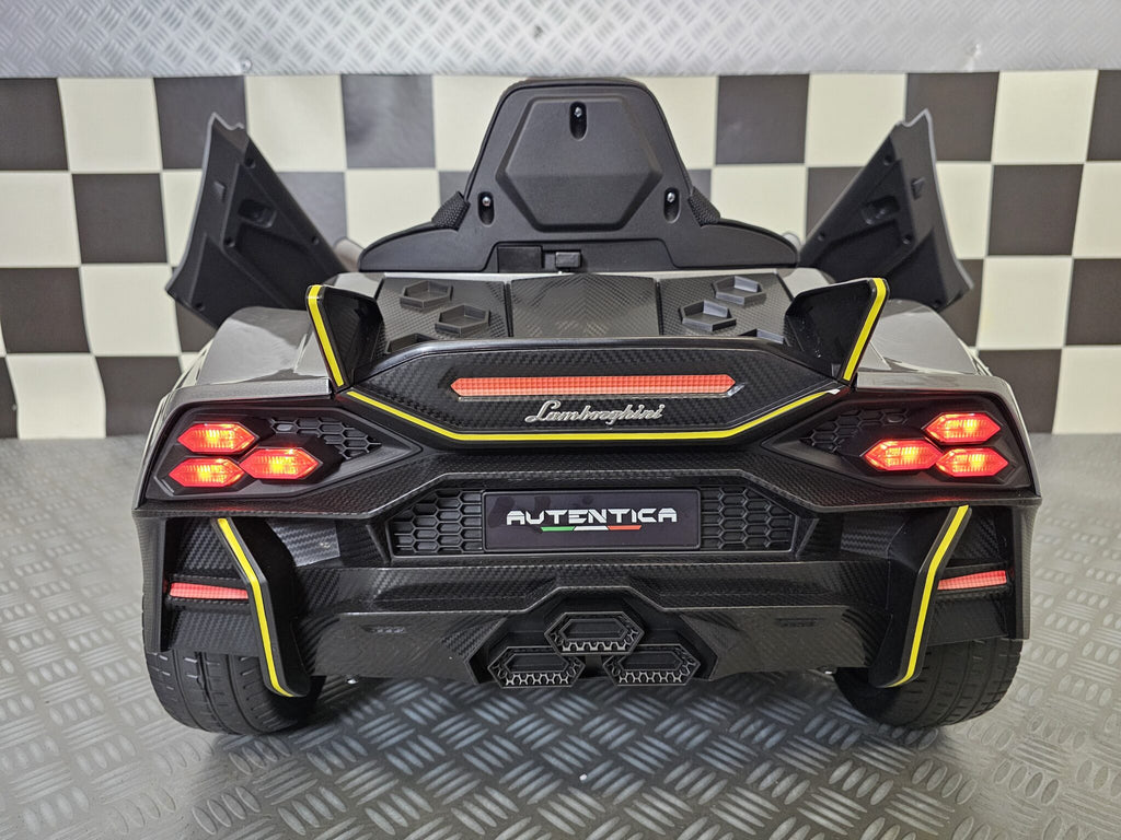 Voiture électrique enfant Lamborghini Auténtica 12 V gris métallisé – Racing Star – vue 6