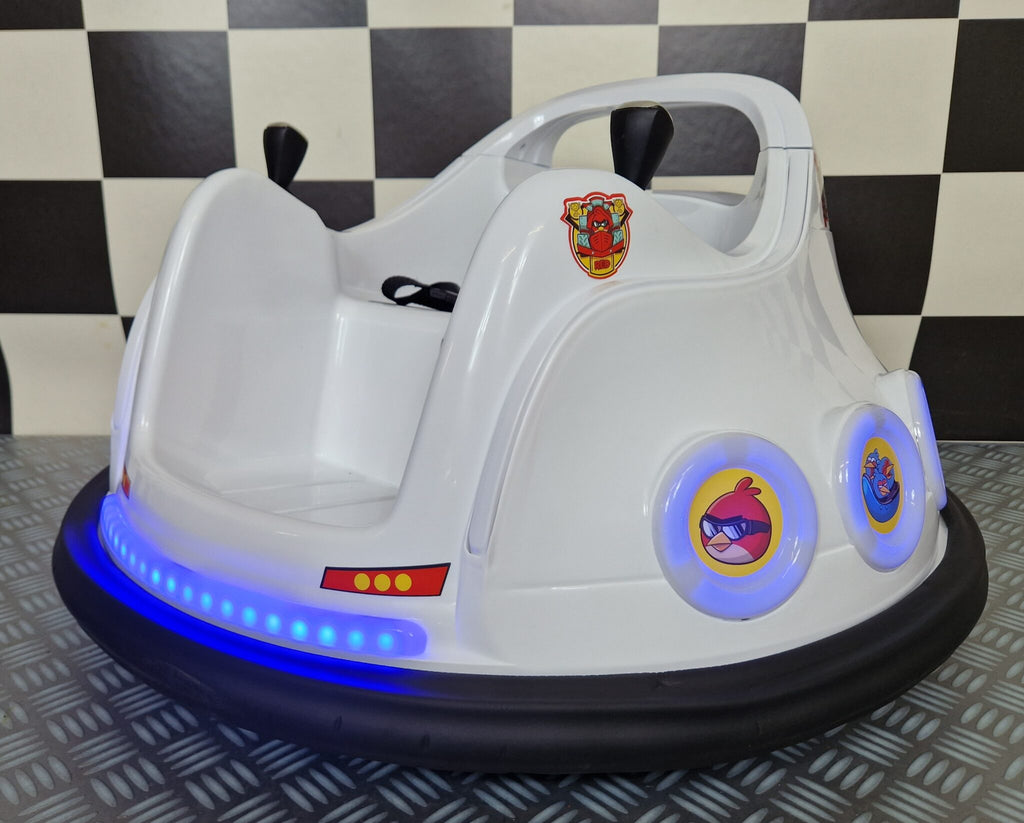 Voiture tamponneuse électrique enfant Bumper Angry Birds 6 V blanc – Urban Rider – vue 2
