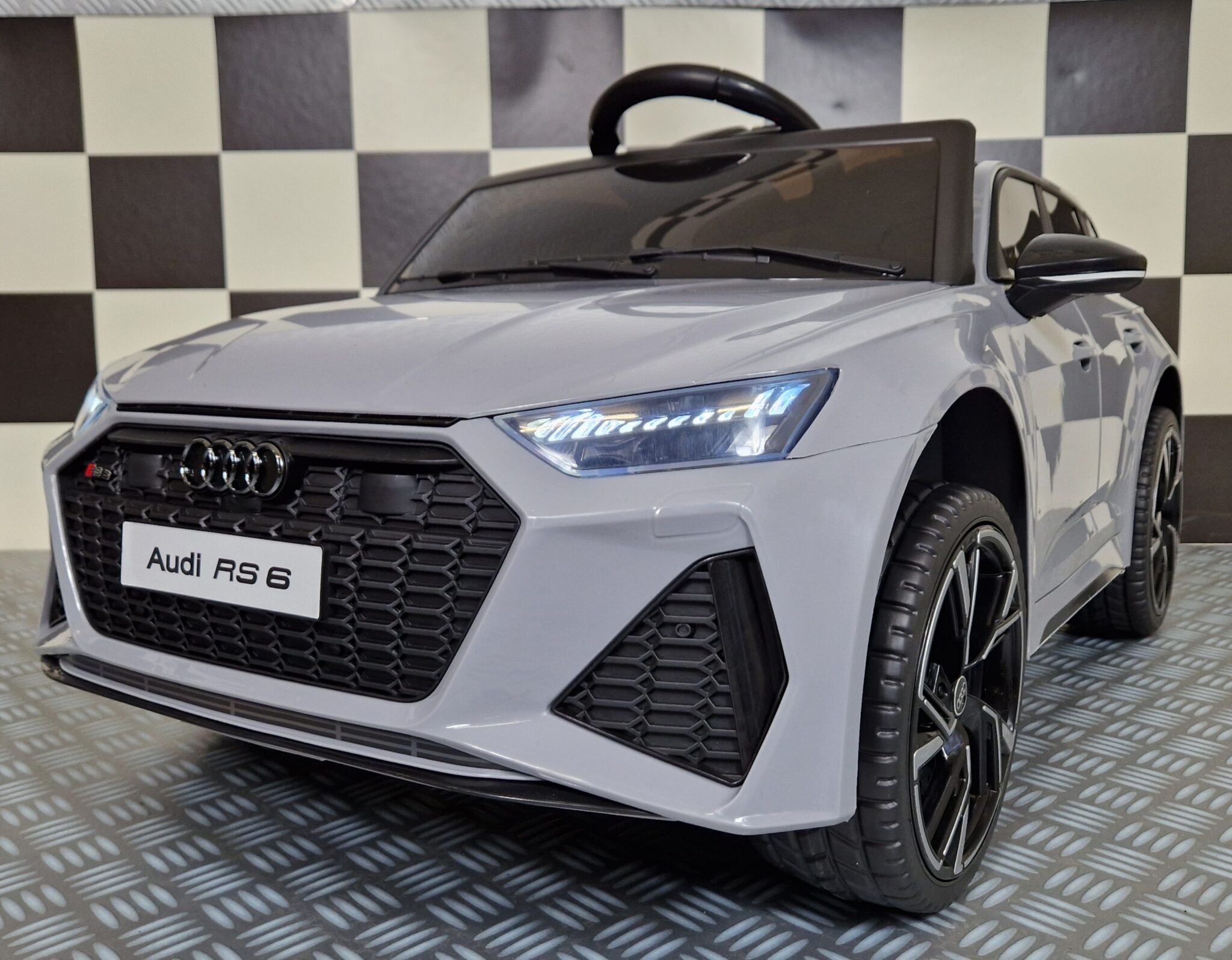 Voiture électrique enfant Audi RS 6 nardo gris – Racing Star