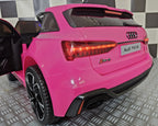 Voiture électrique enfant Audi RS6 12 V rose – Racing Star – vue 8