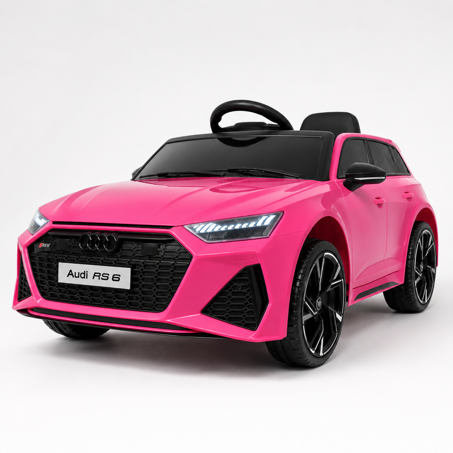 Voiture électrique enfant Audi RS6 12 V rose – Racing Star