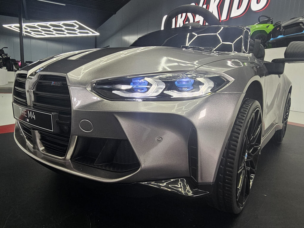 Voiture électrique enfant BMW M4 12 V gris métallisé – Urban Rider – vue 6