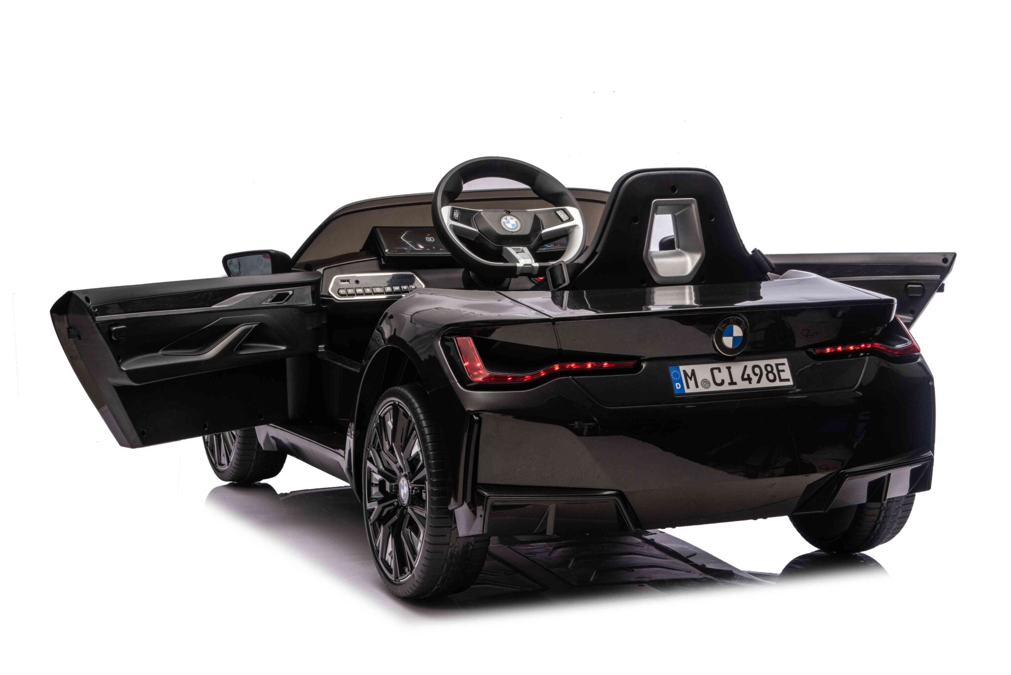 Voiture électrique enfant BMW i4 12 V noir – Urban Rider – vue 4