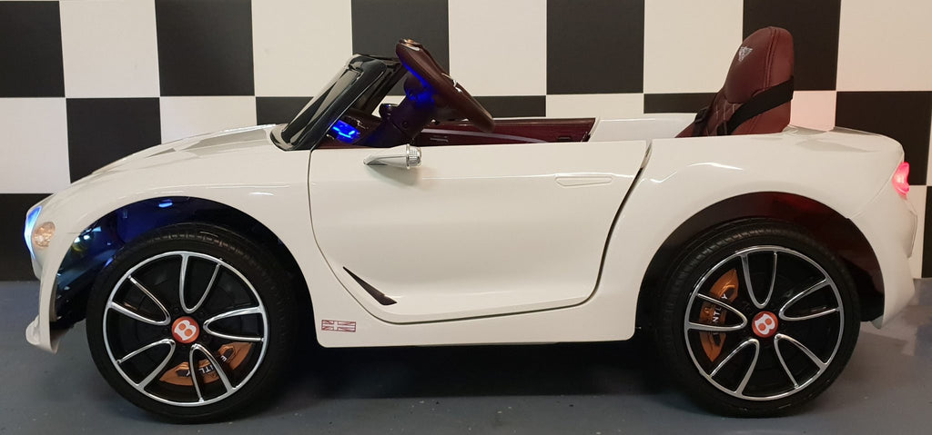 Voiture électrique enfant Bentley EXP 12 V avec télécommande blanc – Royal Drive – vue 2