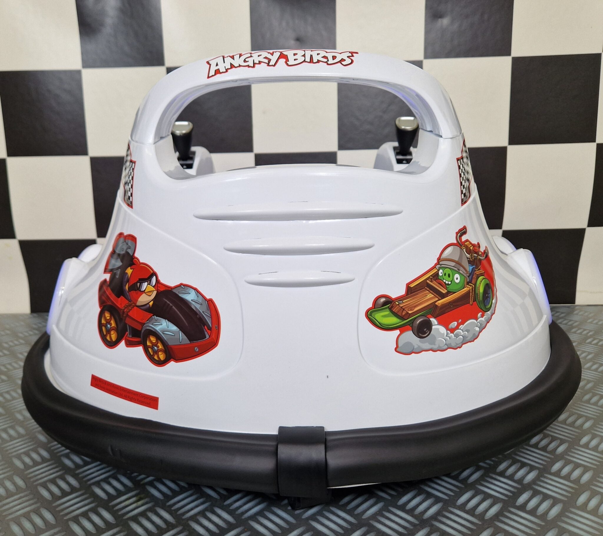 Voiture tamponneuse électrique enfant Bumper Angry Birds 6 V blanc – Urban Rider – vue 5