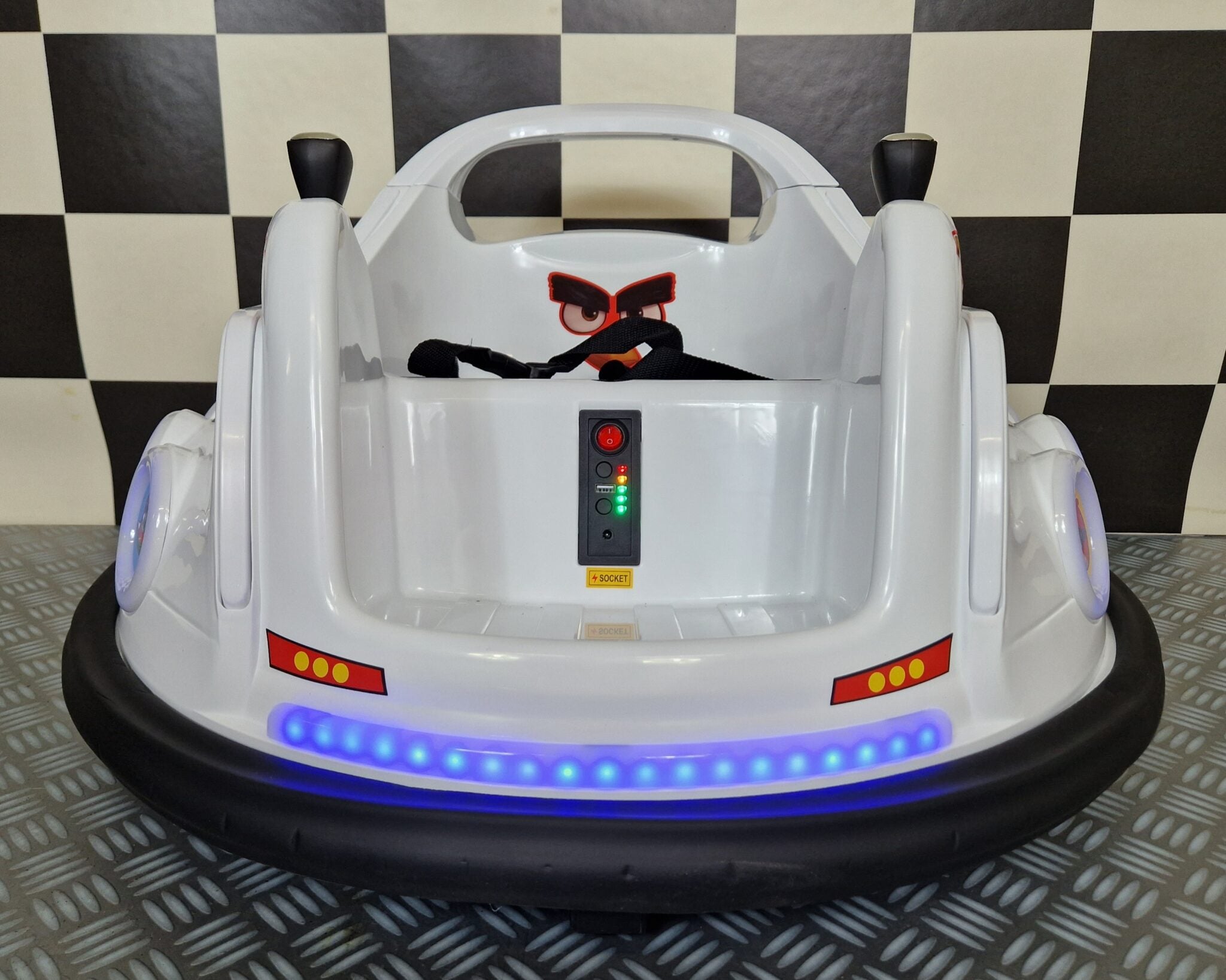 Voiture tamponneuse électrique enfant Bumper Angry Birds 6 V blanc – Urban Rider