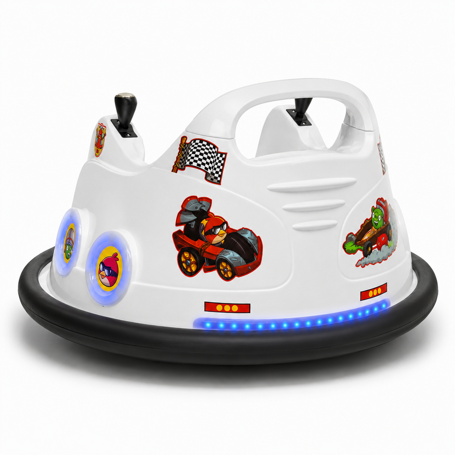 Voiture tamponneuse électrique enfant Bumper Angry Birds 6 V blanc – Urban Rider