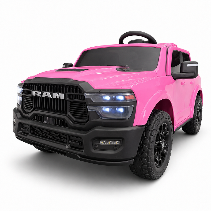Voiture électrique enfant Dodge RAM 12 V rose – Adventure Rider