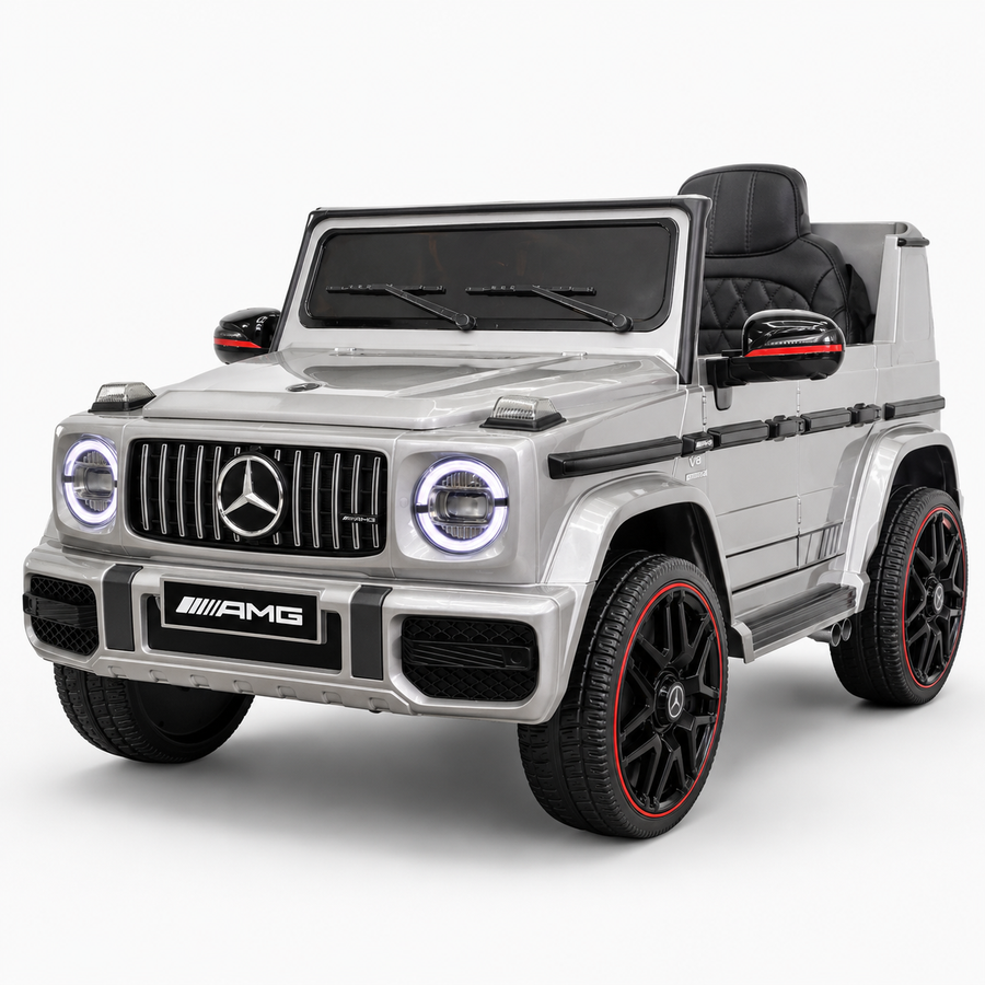 Voiture électrique enfant Mercedes G63 12 V gris métallisé 1 place – Adventure Rider
