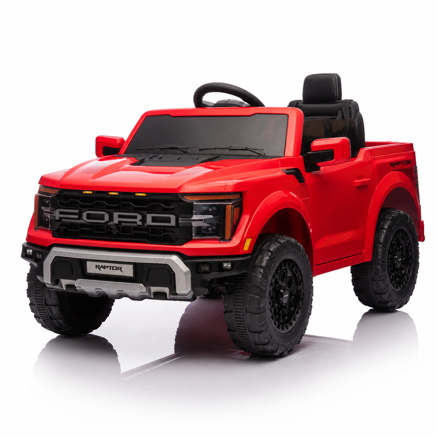 Voiture électrique enfant Ford Raptor 1 place 12 V rouge – Adventure Rider