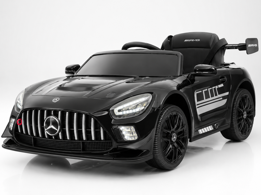 Voiture électrique enfant Mercedes GT3 AMG noir métallisé – Racing Star