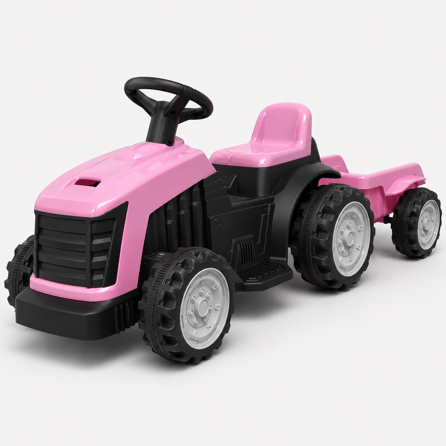 Tracteur électrique enfant rose 6 V – Mini Farmer