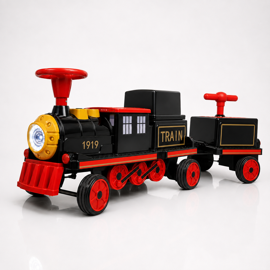 Véhicule électrique enfant train 12 V avec 2 wagons – Urban Rider Pro