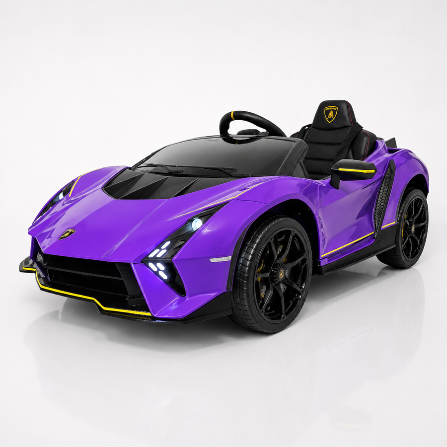 Voiture électrique enfant Lamborghini Auténtica purple 12 V – Racing Star