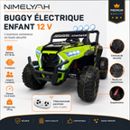Buggy électrique enfant 12 V vert – Trail Rider