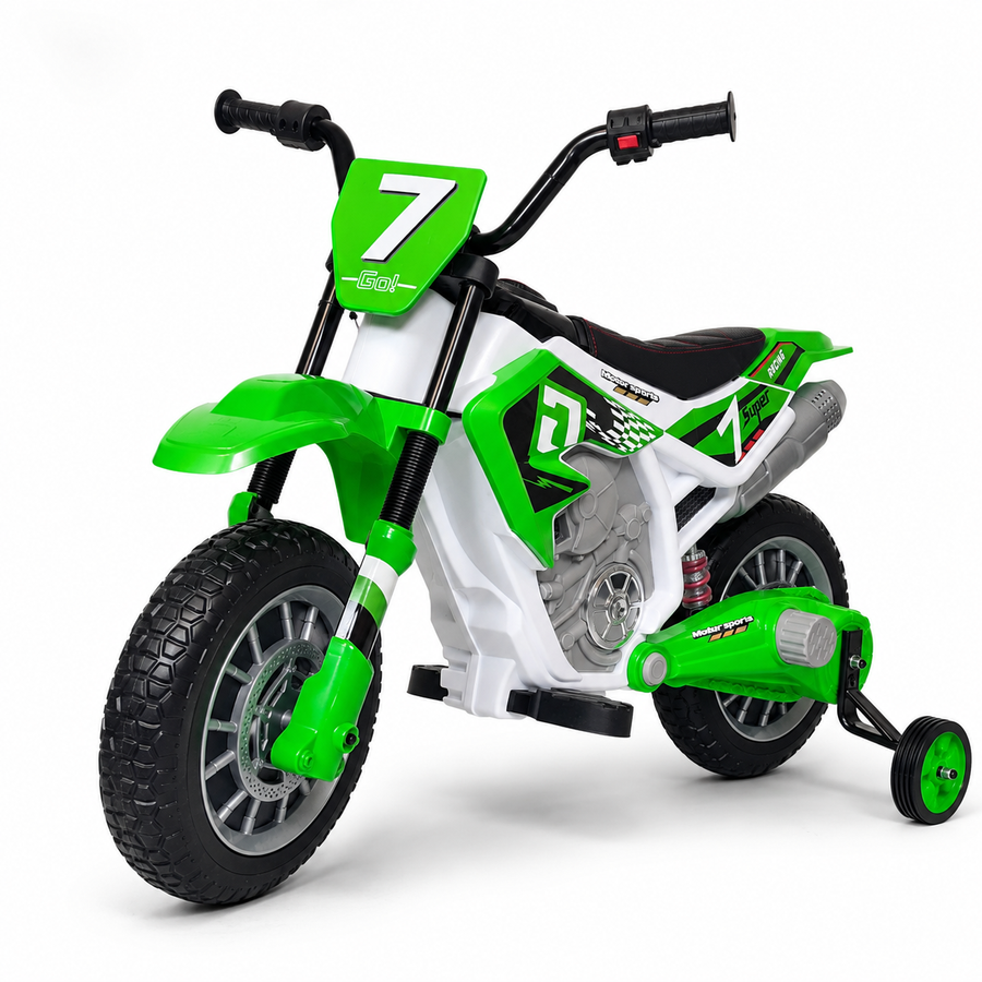 Moto électrique enfant dirt bike 12 V vert – Dirt Rider