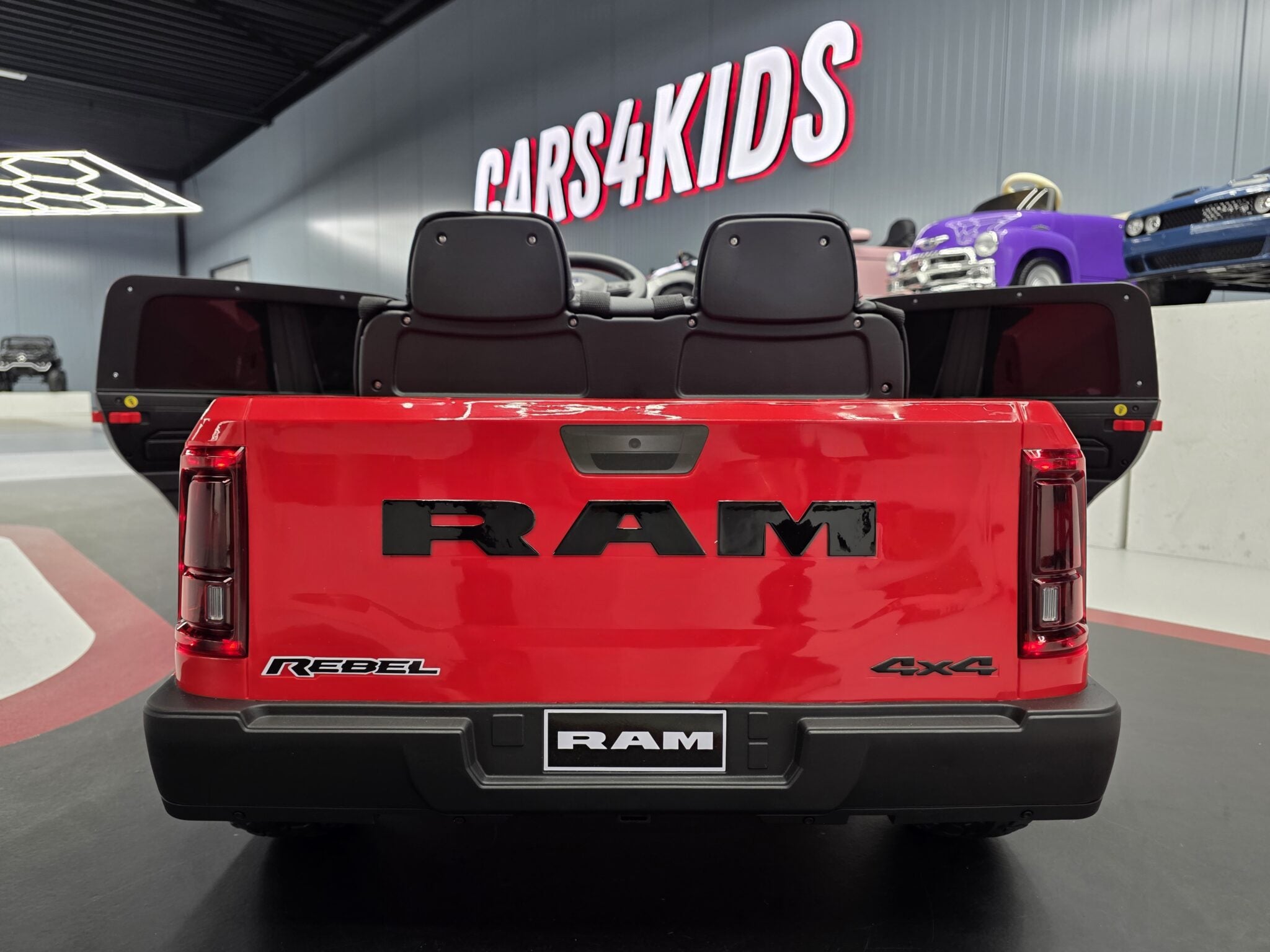 Voiture électrique enfant Dodge RAM 12 V rouge – Adventure Rider – vue 5