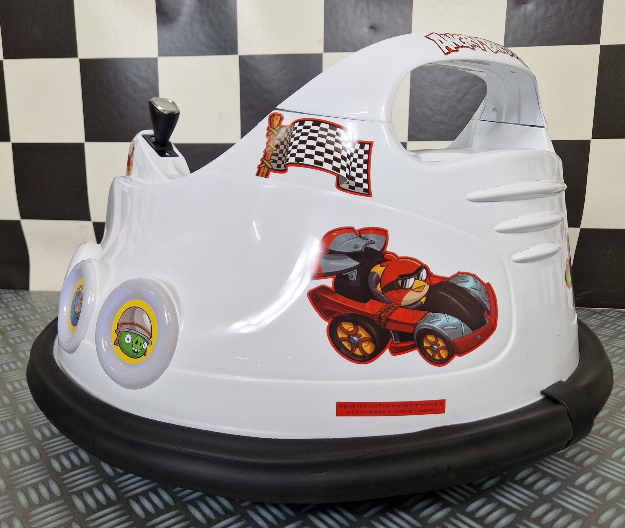 Voiture tamponneuse électrique enfant Bumper Angry Birds 6 V blanc – Urban Rider – vue 4