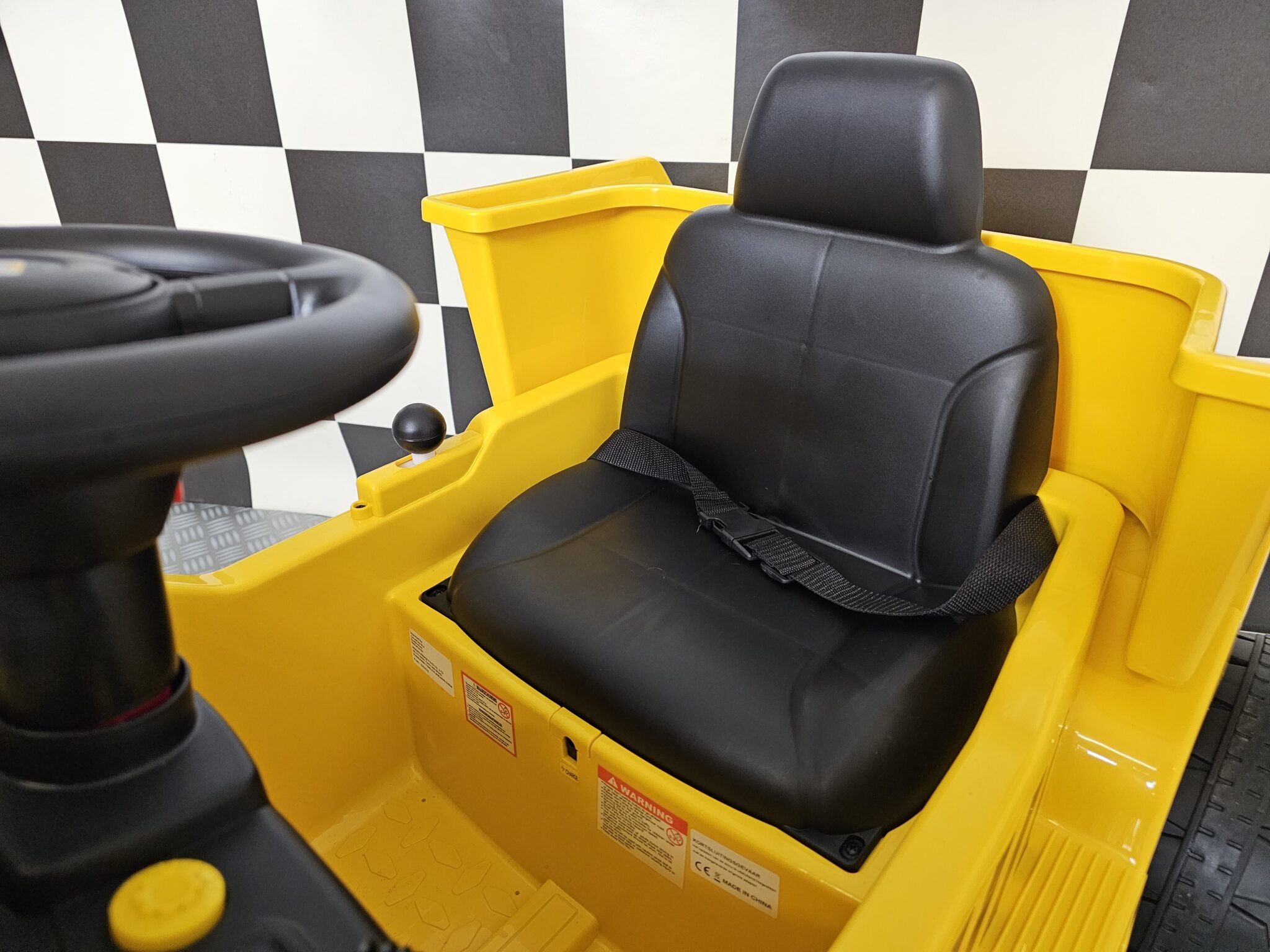 Véhicule électrique enfant Caterpillar dump truck 12 V – Adventure Rider – vue 8