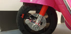 Scooter électrique enfant Vespa GTS rose 12 V avec pare-brise – Street Rider – vue 7