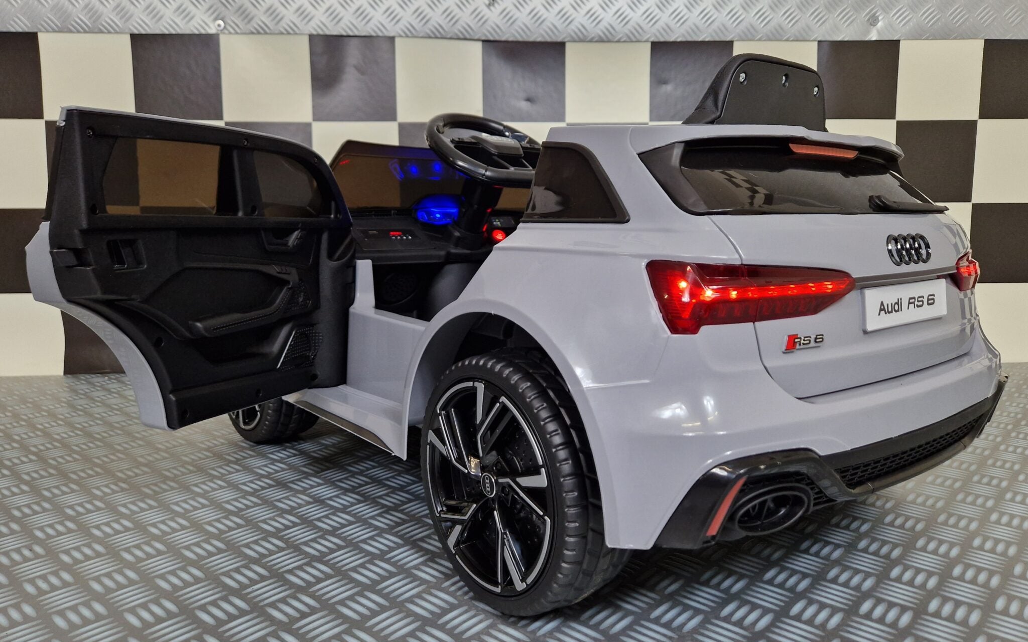Voiture électrique enfant Audi RS 6 nardo gris – Racing Star – vue 5