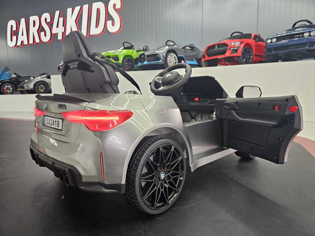 Voiture électrique enfant BMW M4 12 V gris métallisé – Urban Rider – vue 4