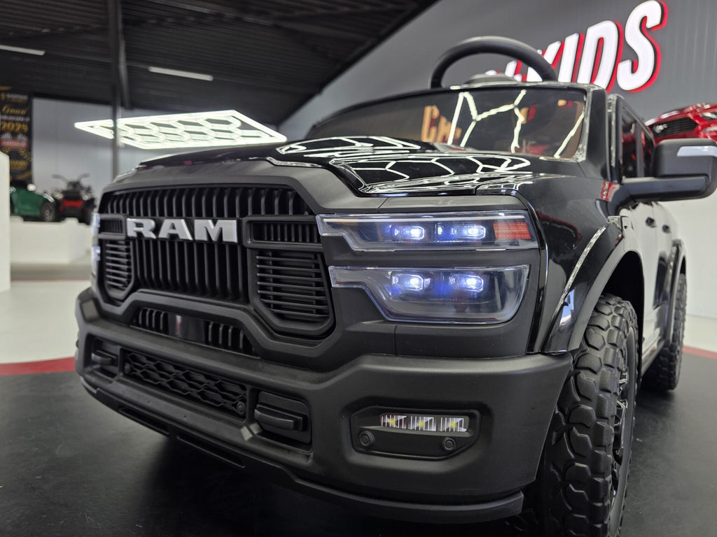 Voiture électrique enfant Dodge RAM 12 V noir – Adventure Rider – vue 7