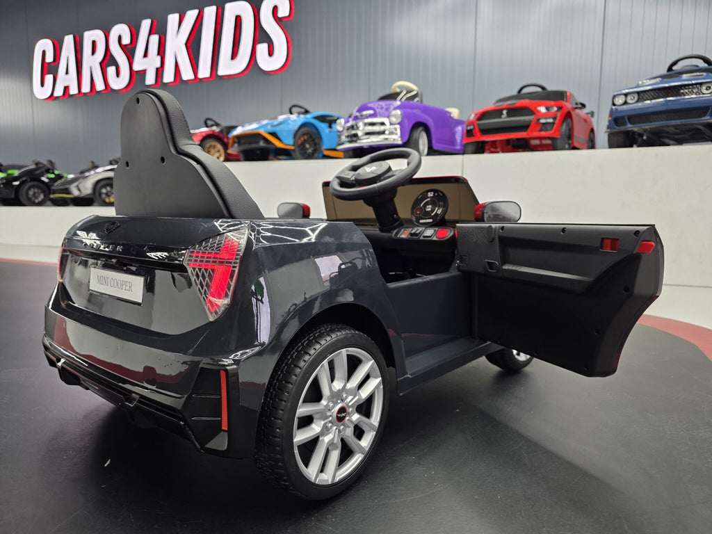 Voiture électrique enfant Mini Cooper S 12 V noir métallisé – Urban Rider – vue 4