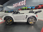 Voiture électrique enfant Porsche RUF 24 V argent métallisé – Urban Rider Pro – vue 3