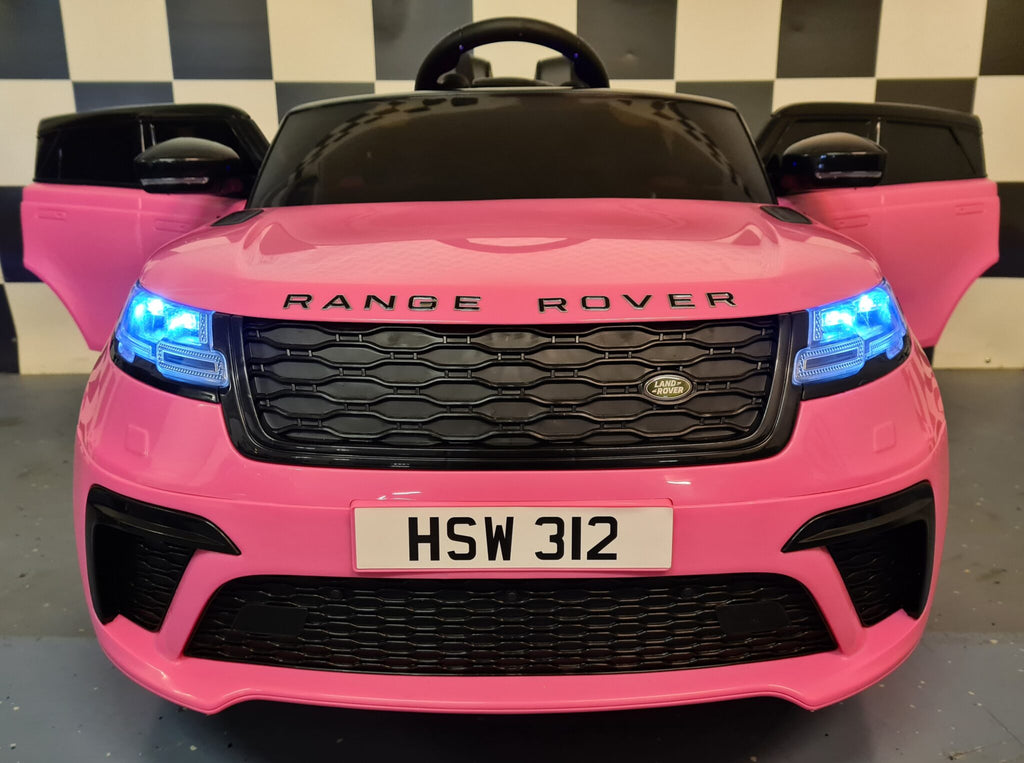 Voiture électrique enfant Range Rover Velar 12 V avec télécommande rose – Adventure Rider – vue 2