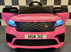Voiture électrique enfant Range Rover Velar 12 V avec télécommande rose – Adventure Rider – vue 2