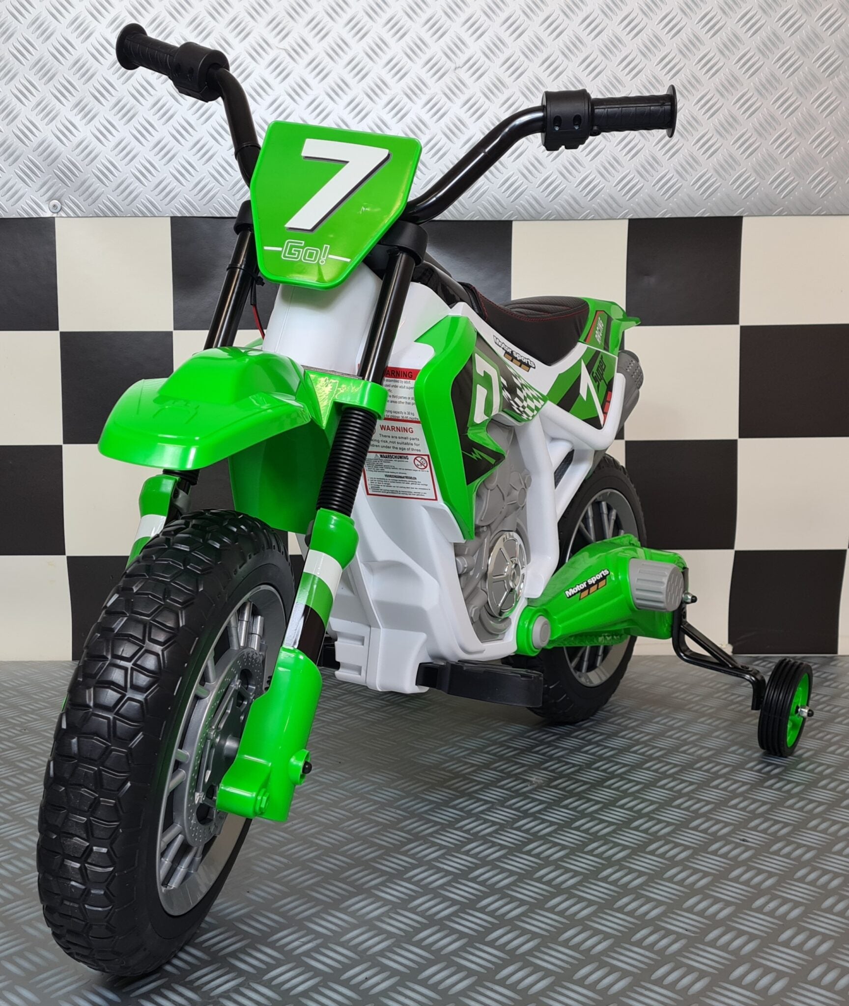 Moto électrique enfant dirt bike 12 V vert – Dirt Rider