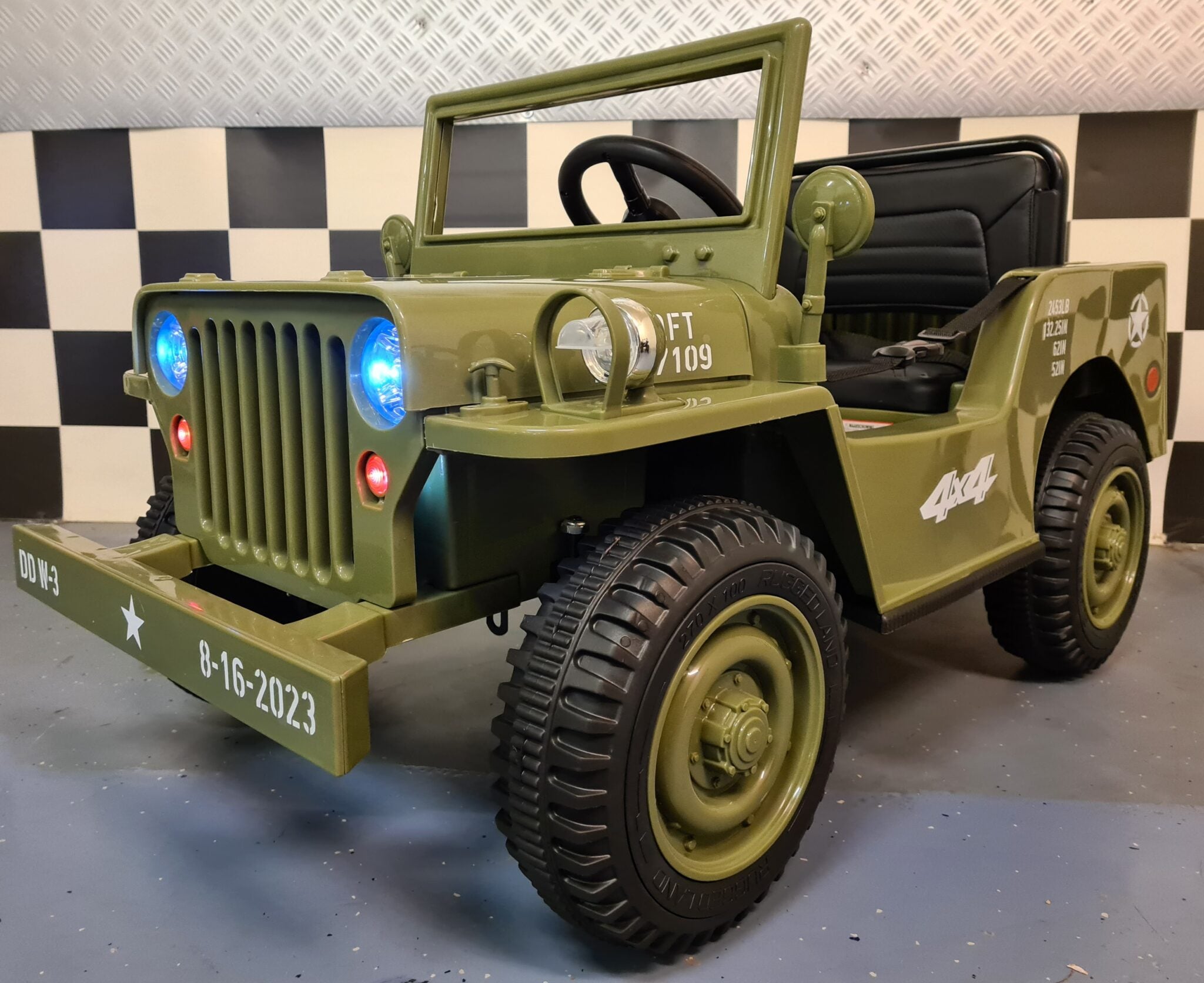 Voiture électrique enfant jeep Willy 12 V avec télécommande 1 place – Adventure Rider – vue 2