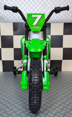Moto électrique enfant dirt bike 12 V vert – Dirt Rider – vue 3